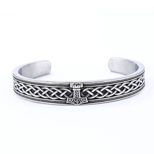 Thors hammer viking bracelet - thors,