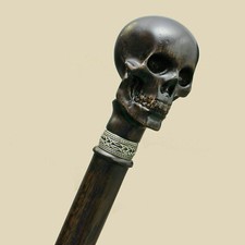 Gray terminator skull head