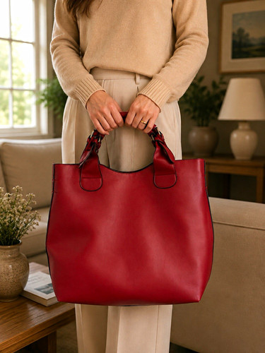 Women red faux leather - women’s,