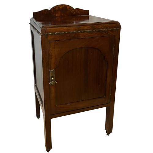 Edwardian mahogany bedside - edwardian,