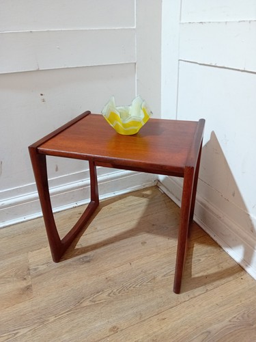 Retro teak plan side table - retro,