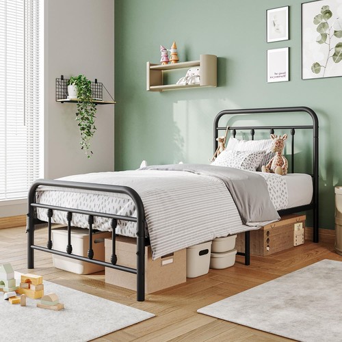 Vintage black twin - twin, bed
