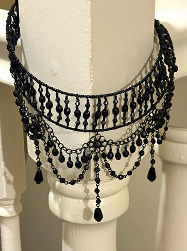 Stunning black gothic - stunning, beaded