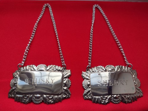 Vintage decanter label - 2x,