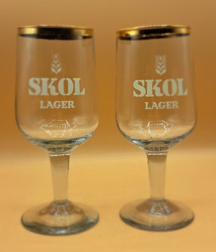 Vintage skol lager glasses - lager,