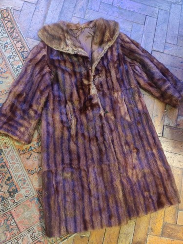 Vintage musquash faux fur - faux,