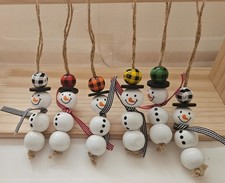 Individual Wooden Snowman