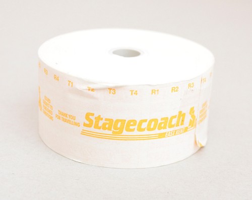 Bus coach ticket - coach, roll