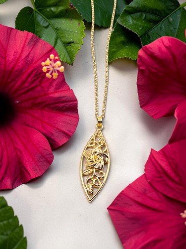 Gold hawaiian plumeria - hawaiian,
