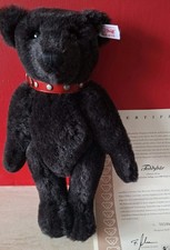 Steiff black alpaca - black, bear