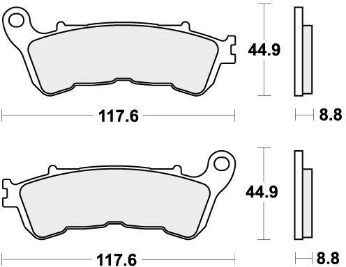 Sbs brake pads front for - brake,