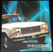 PEUGEOT 304 SALOON & ESTATE UK SALES BROCHURE 1975