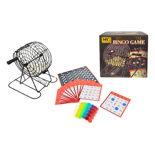 Bingo set deluxe wire cage - bingo,