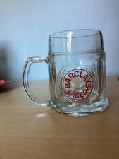 BARCLAY’S SOUTHWARK BREWERY. ANTIQUE 1/2 PINT PILSNER LAGER GLASS.