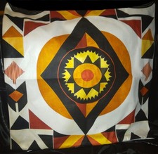 Set Of 4 Aztec Pattern Cushion