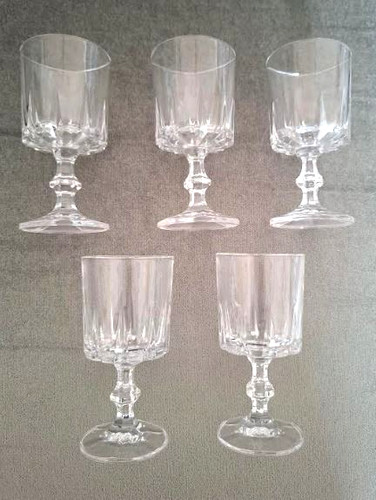 Vintage crystal wine glasses - crystal,
