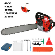 62cc Gasoline Chainsaw 20"Bar