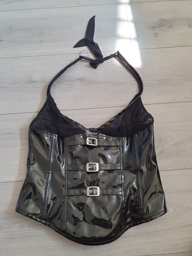 Vintage ann summers - black, pvc