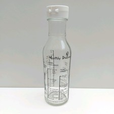 Gemco Healthy Salad Dressing Measure Mix & Serve Bottle for 6 Dressings Recipes 