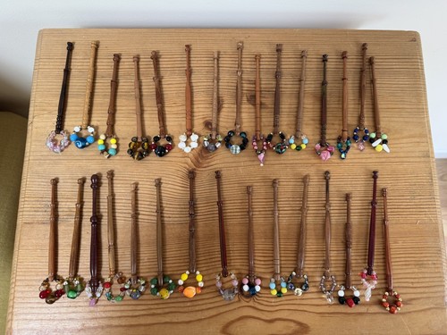 Wooden lace making bobbins - making,