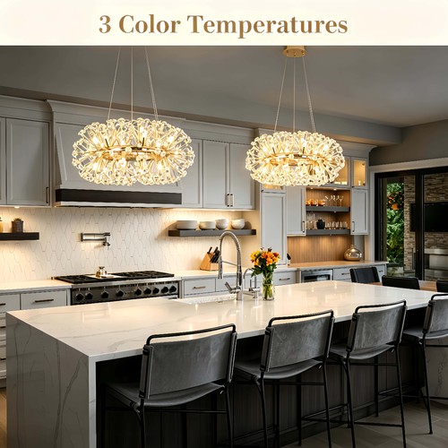 Sputnik crystal chandelier led - sputnik,