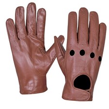 Leather Men's Driving Gloves Retro style Comfort Chauffeur Fashion Lambskin soft