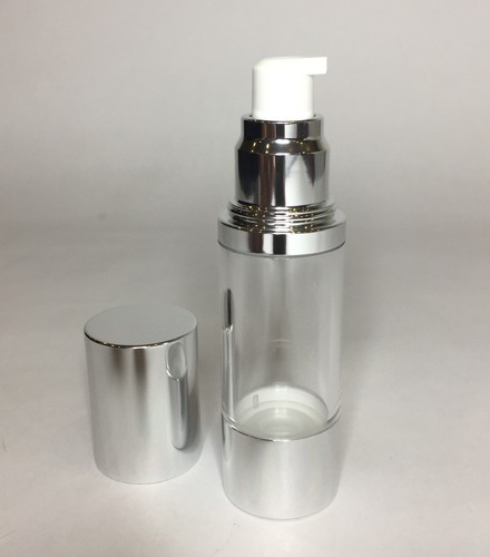 50ml clear plastic - plastic, airless
