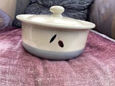 VINTAGE Poole pottery Fresco Rachel Barker round casserole dish with lid VGC