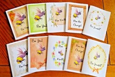 Pack of 10 Bee themed Notelets