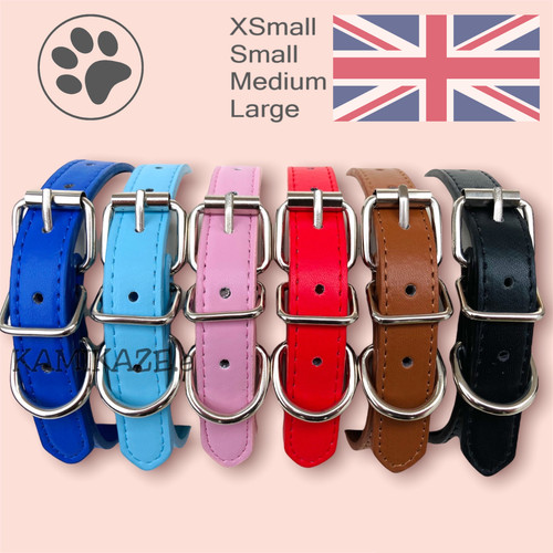 Leather dog collar puppy - dog,