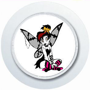 Gothic fairy car tax disc - gothic,