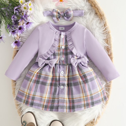 Toddler girls kids 2pcs plaid - toddler,