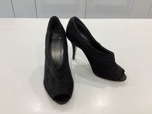 Topshop genuine suede - , black