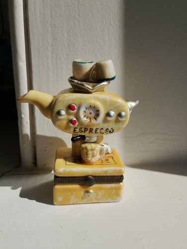 Ceramic novelty teapot trinket - novelty,