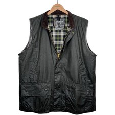 Barbour A220 Westmorland Vintage Wax Waistcoat Jacket Mens XL Sage 00s Gilet