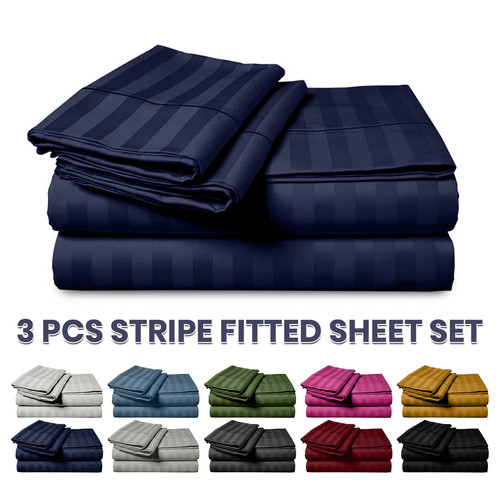 Extra deep 40cm stripe - 40cm, fitted