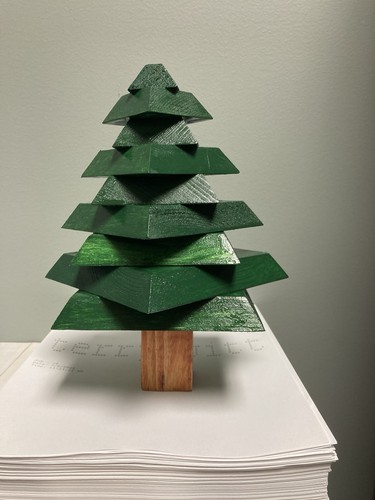 Handmade wooden christmas tree - handmade,