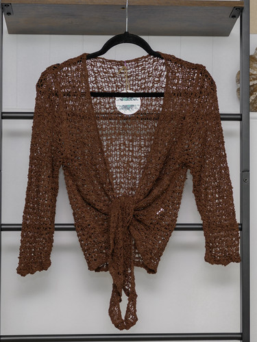 Popcorn ikat lightweight knit - popcorn,