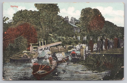 Printed goring lock - lock, river