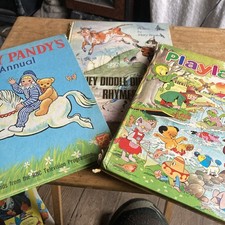 PLAYLAND, Andy Pandy, Hey Diddle Diddle Rhymes Vintage Annuals 1967 1969 1970