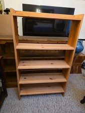 Tall Pine Wood Bookcase