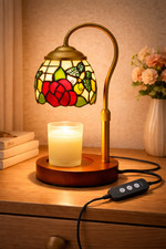 Tiffany Style Butterfly Candle