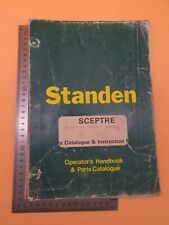 Standen Sceptre Operators Handbook Parts Catalogue Instruction Manual Paperback