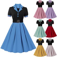 Ladies 1940s Vintage Dots