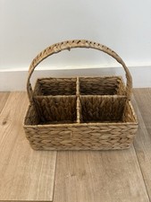 Wicker Divided Storage Basket