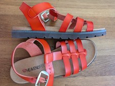 Women's Heavenly Feet Saltwater Orange Sandals Uk6 