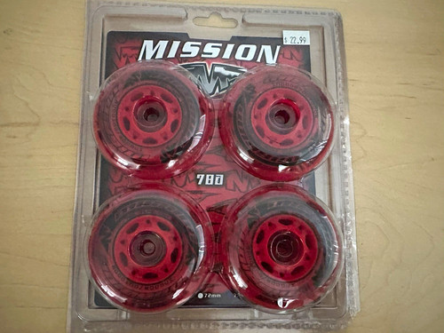 Mission wheel set red 17mm - set,