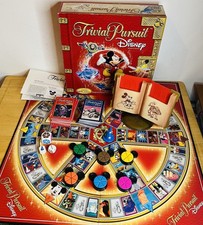 Disney Edition Trivial Pursuit Family Board Game Red Box Rare Hasbro - Complete