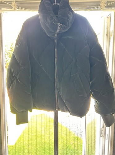 Zara puffer jacket black - zara,