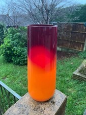 Murano Style Large Orange and